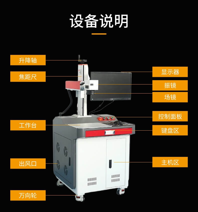 机柜式光纤激光打标机